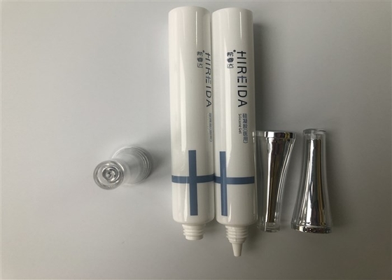 Milk White Plastic Tube Packing 5 Layer Tubes Hireida Silicone Gel 3 Color Offset Hot Stamping