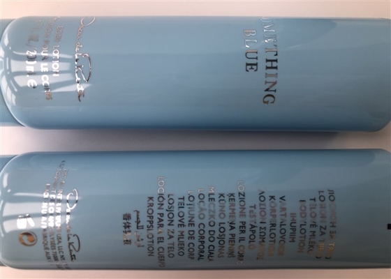 Diameter 50mm Color Gloss Tube  All Hotstamping Silver With Flip Top Cap