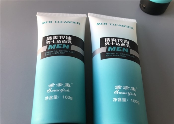 MEN CLEANSER MILK WHITE Smartfish Plastic Lotion Tubes 100g with frosted flip