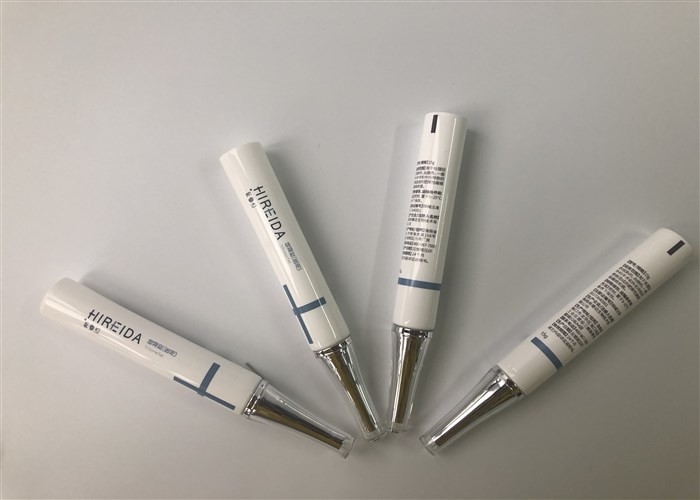 Milk White Plastic Tube Packing 5 Layer Tubes Hireida Silicone Gel 3 Color Offset Hot Stamping